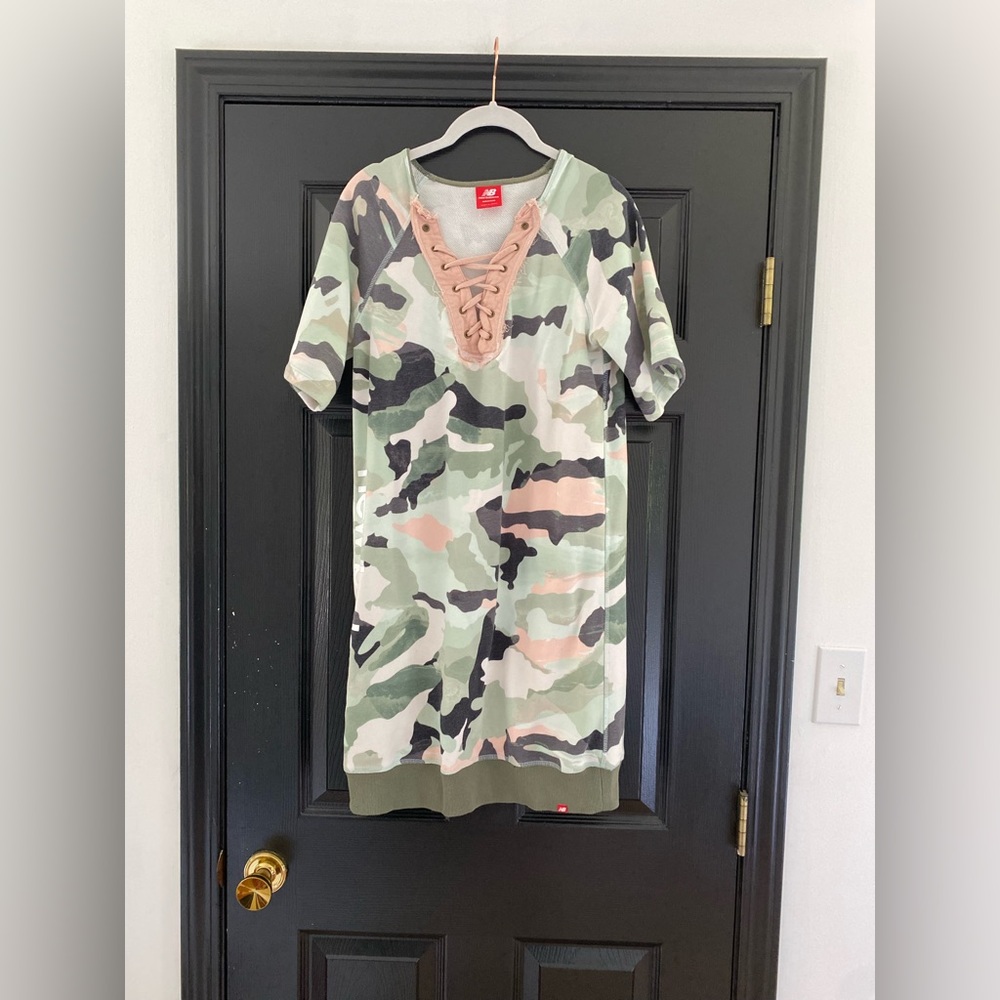 5/$25 - New Balance - Tee Dress - Camouflage Print - Size M Modified